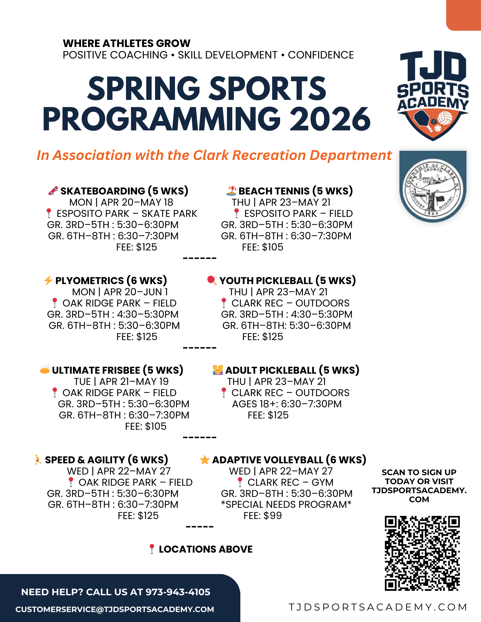 Clark Spring Programs 2026